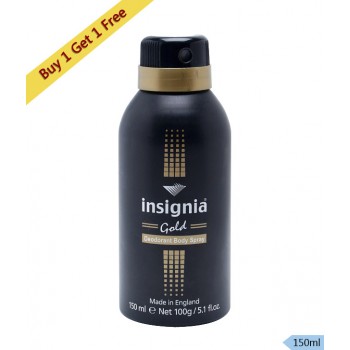 Insignia Deodorants-Gold-Maid in England for Rs. 299 -33% More Then Regular, Buy 1 Get 1 Free, 200ML