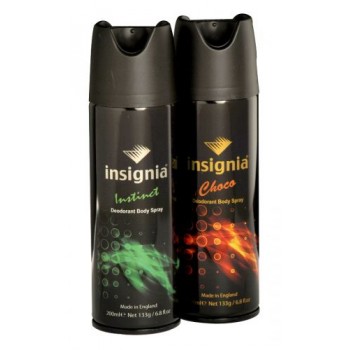 Insignia Deodorants Combo Of Rush,Instinct, Zero, Choco -Body Spray- Maid in England, MRP Rs.2200/- Offer Rs.799/-Maid in England