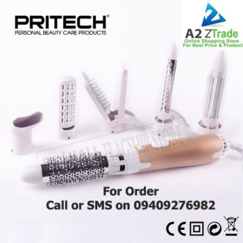 Pritech-Professional Hair Dressing Tools, Hot Air Hair Styling Kit Model No HS-709 MRP: 110US$(Rs.6590), Offer Price Rs.2999/- 