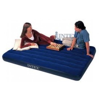 OriginalL Intex-68759 Queen Size Double Bed Matress With Free Manual Air Pump,