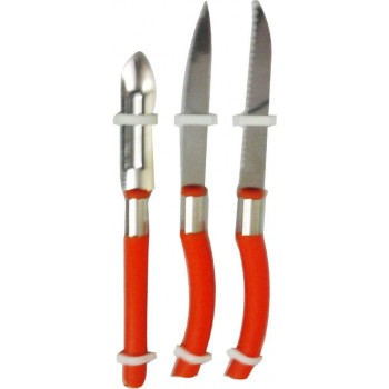 NOVA/ACTION 3 PIECE STAINLESS STEEL KNIFE SET ON 50% DISCOUNTED RATE