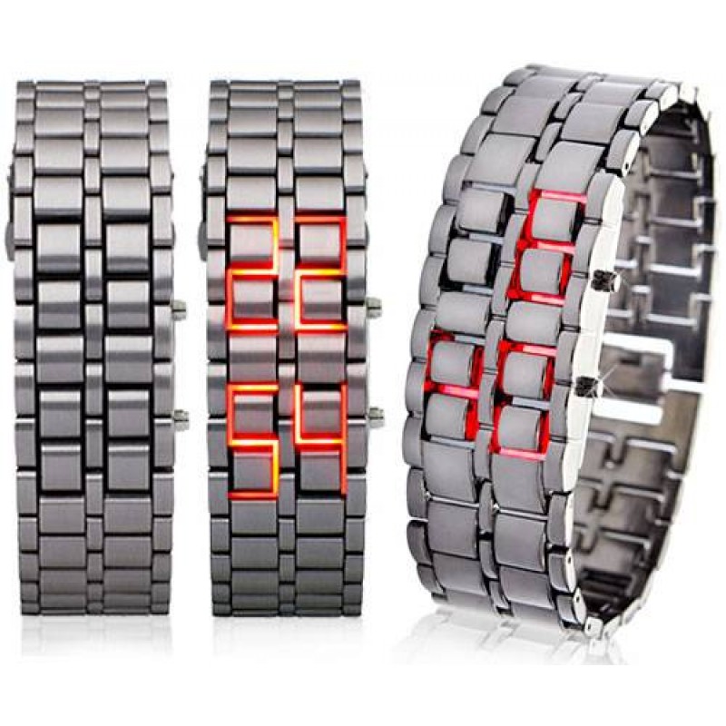 2022 Reloj Hombre Fashion Lava Iron Samurai Bracelet Watch Men Led Digital  Watches Men Casual Sport Electronic Wristwatch Man - Digital Wristwatches -  AliExpress